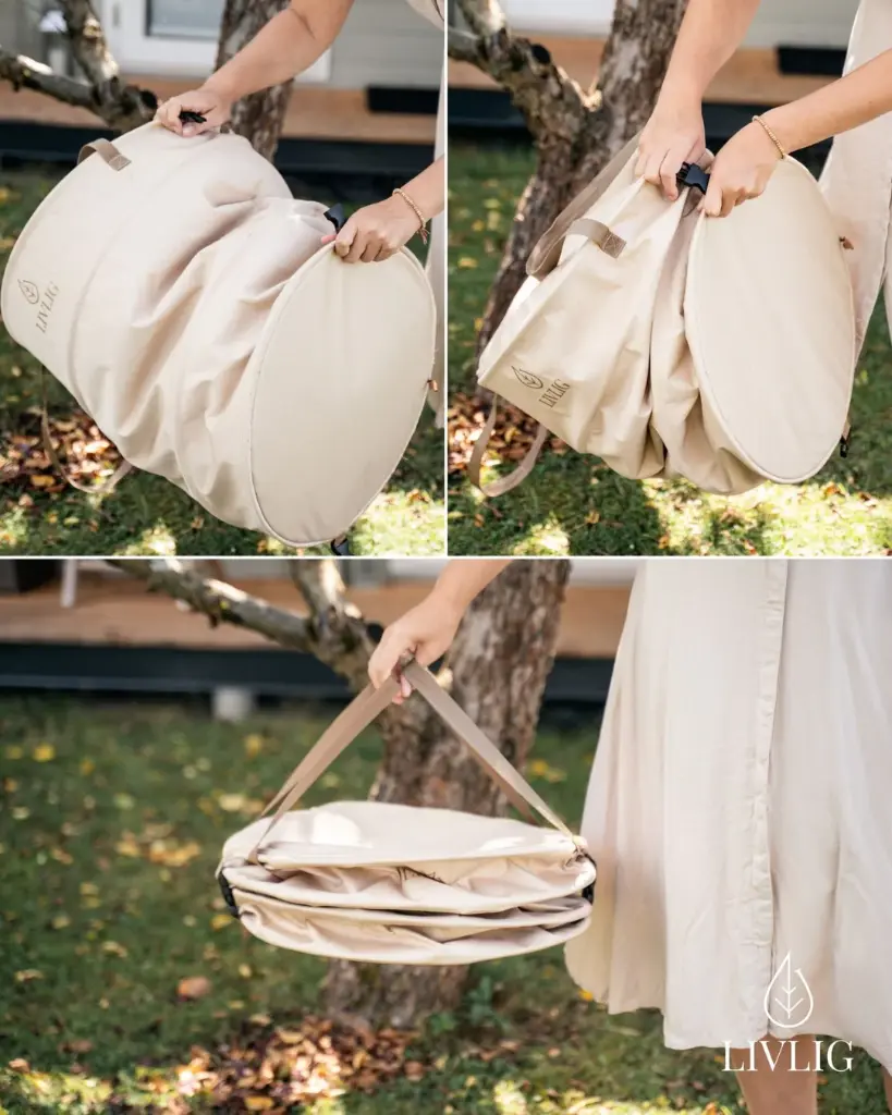 Sac pliabil pentru deseuri- Beige2.webp