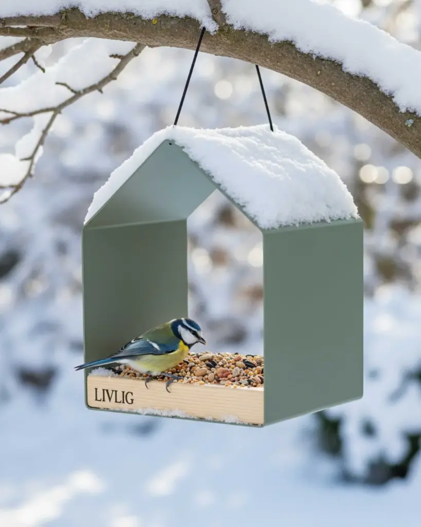 Casuta de pasari metalica - Moss Gray.webp