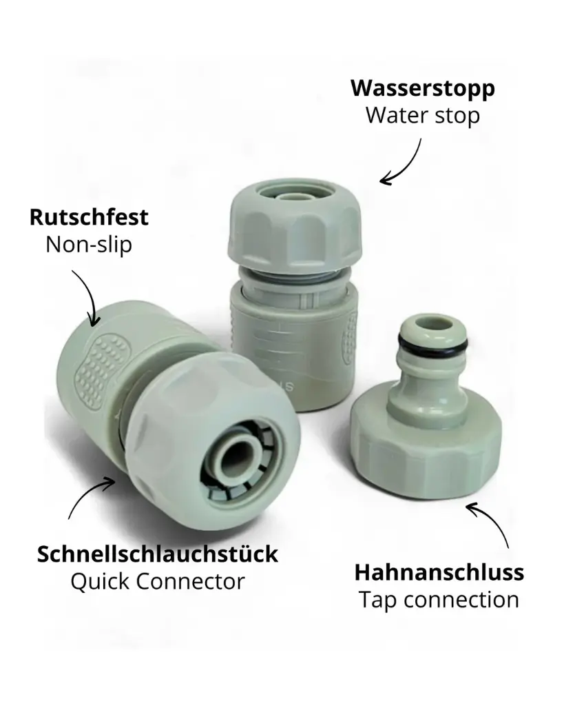 Livlig_GartenspritzeimSet_GruSet conectori furtun - Green2.webp