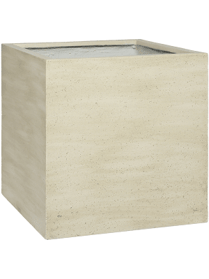 Cement.Stone Block L Beige Washed D50x50 H50