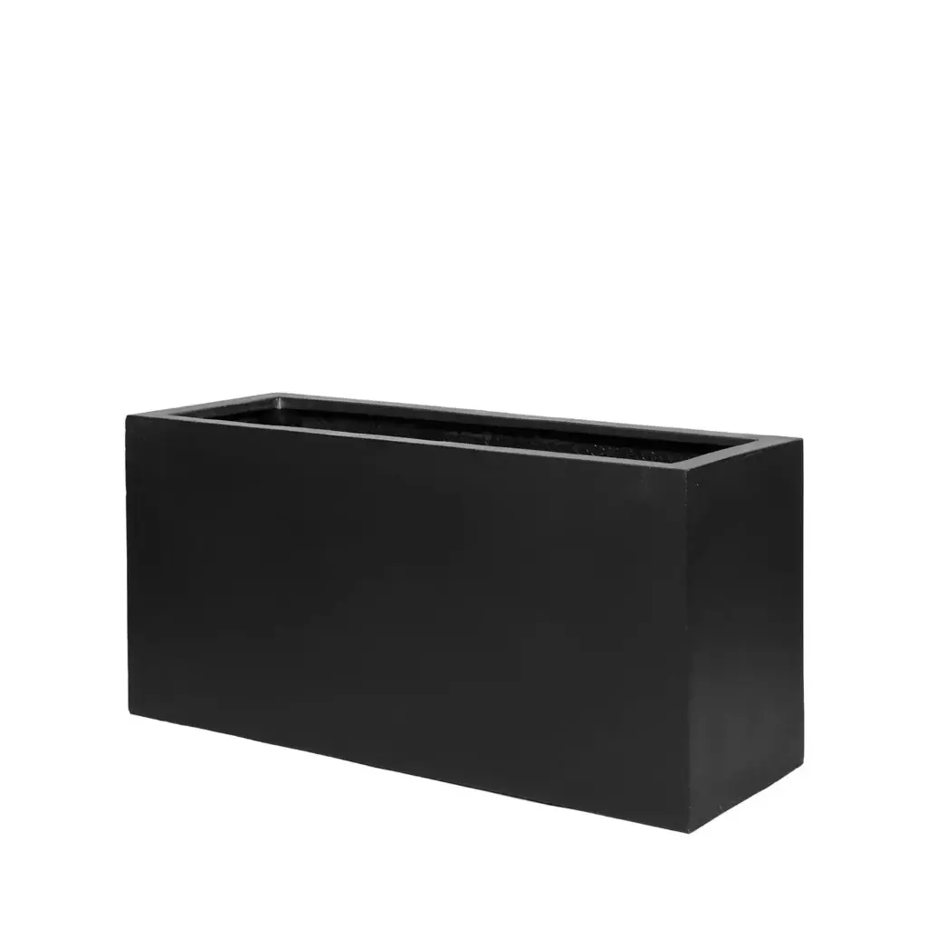 Jardiniera jort S Black D80x30 H40