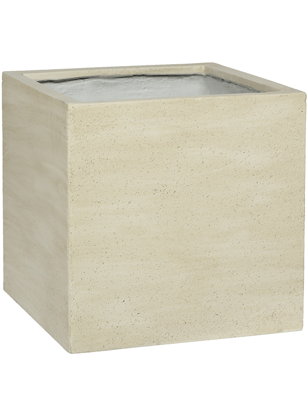 Cement.Stone Block M Beige Washed D40x40 H40