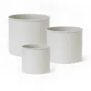 Set 3 ghivece metalice - Greige | LIVLIG 