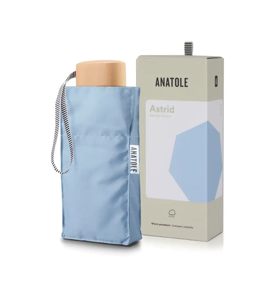 Umbrela ASTRID - Compact - Sky Blue | Anatole