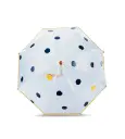 Umbrela copii YORK – Navy and Yellow Polka Dots | Anatole