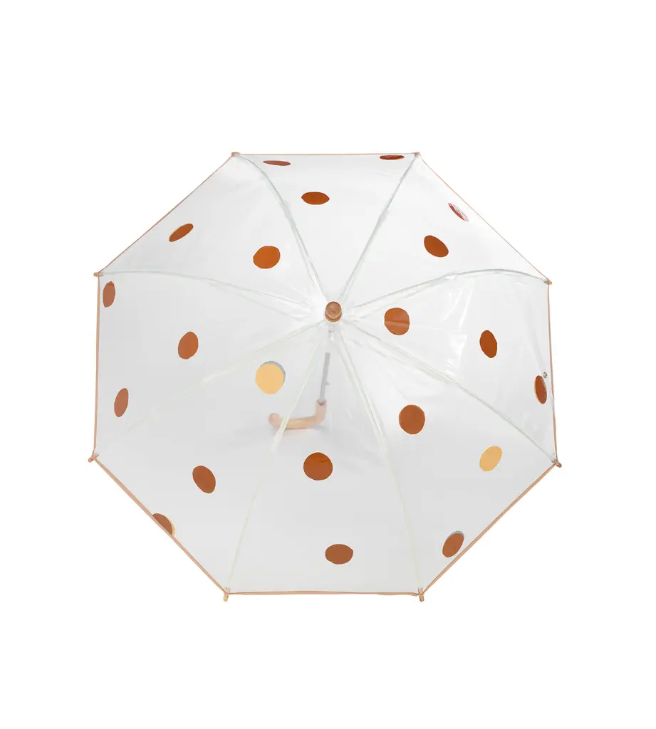 Umbrela copii LAGOA - Caramel and Beige Polka Dots | Anatole