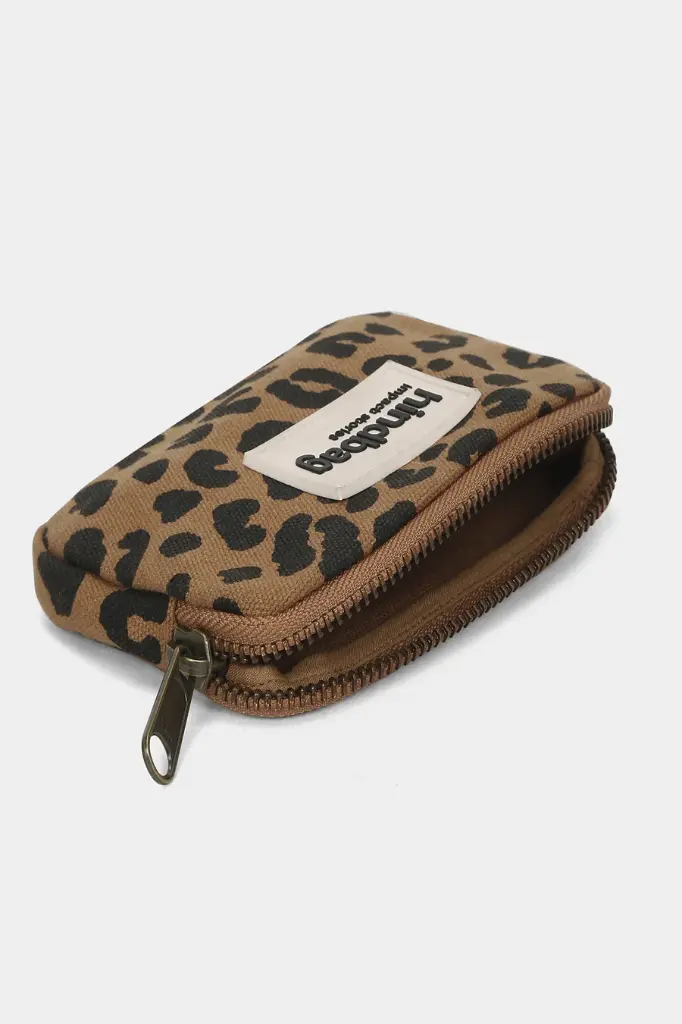 Portofel monede - Lili Leopard Cinnamon | HINDBAG