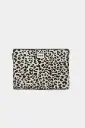 Husa laptop - Ava Leopard Off-White | HINDBAG