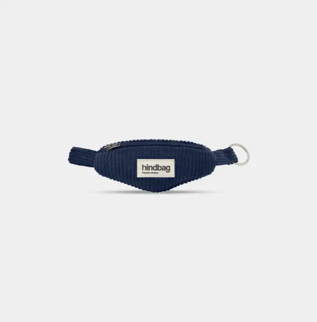Breloc chei - Côme Navy Corduroy | HINDBAG