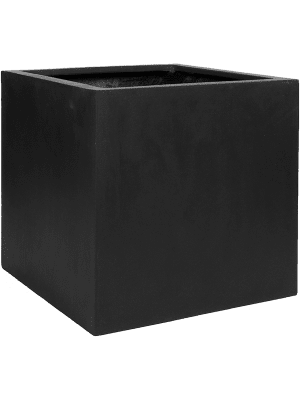 [3008382] Ghiveci cub Block L Black D50 H50x50