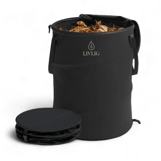 [6300039] Sac pliabil pentru deseuri - Black | Livlig