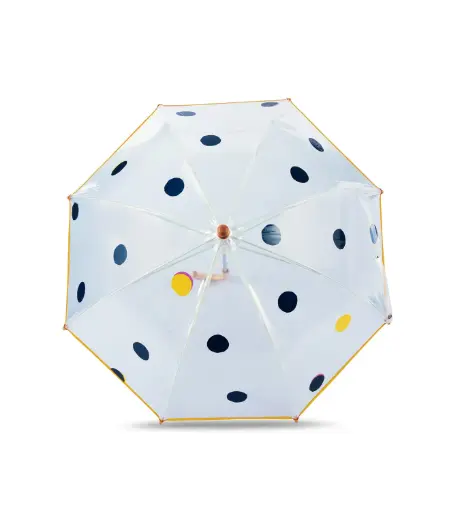 [3770011265640] Umbrela copii YORK – Navy and Yellow Polka Dots | Anatole