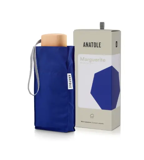 [8100316] Umbrela MARGUERITE - Compact - Royal Blue | Anatole