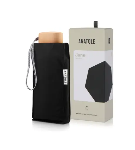 [8100333] Umbrela JANE - Compact - Black | Anatole