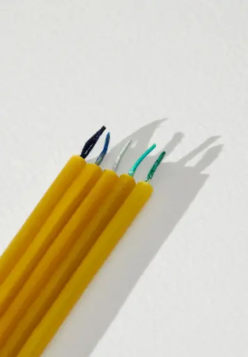 [8100399] Lumanari - BIRTHDAY CANDLES blue tone set 5 buc | OVO