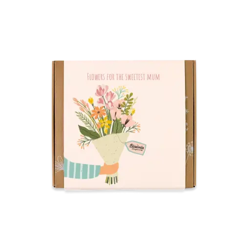 [6000676] Cutie cadou - 9 bombe - Flowers for the Sweetest Mum | Blossombs