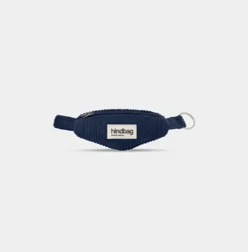 [8100504] Breloc chei - Côme Navy Corduroy | HINDBAG
